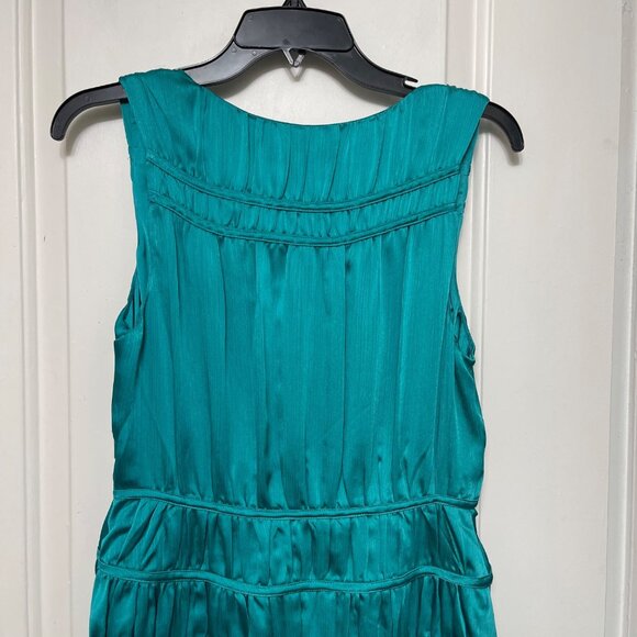 Trina Turk Islander Shirred A-Line Dress in Viridian Size 6 - Picture 10 of 12